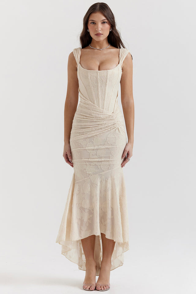Catalina Robe de Soirée Femme – Robe Élégante en Dentelle avec Coupe Féminine pour Occasions Spéciales