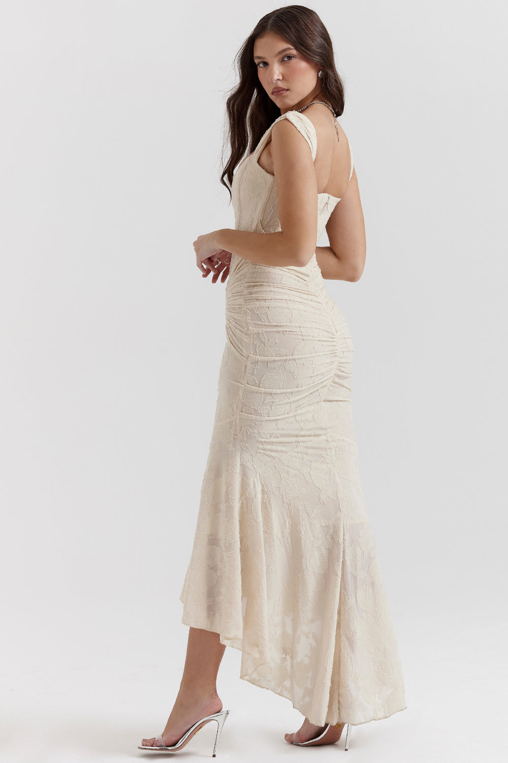 Catalina Robe de Soirée Femme – Robe Élégante en Dentelle avec Coupe Féminine pour Occasions Spéciales