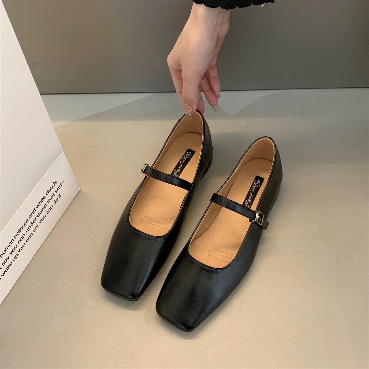 Cyril Chaussures à Talon Plat pour Femme – Design élégant et confortable avec semelle souple et flexible