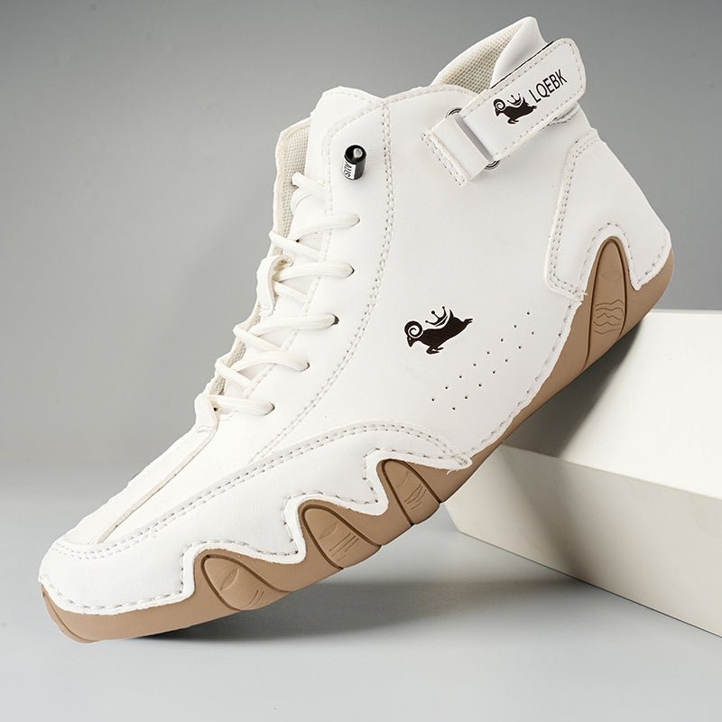 Eric Chaussures en Cuir à Lacets pour Homme – Baskets de Bureau Respirantes et Confortables pour Tous les Jours