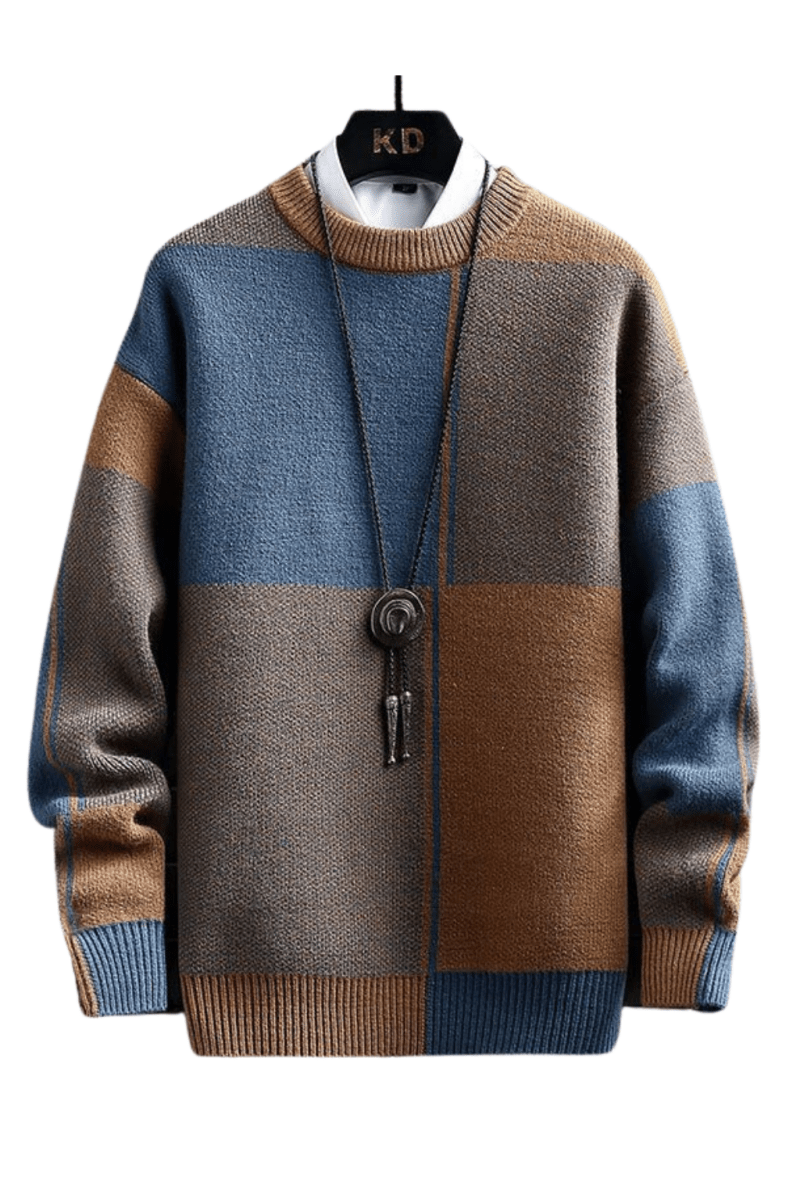 Clyde Pull Homme Tricot Douillet – Maille Chaude & Élégante pour Hiver et Mi-Saison
