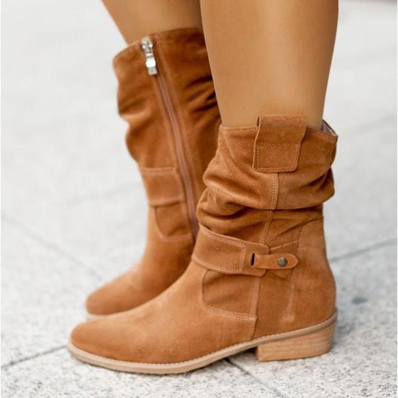 Stivaletti casual in pelle scamosciata Ellis: stile western chic e comfort urbano per l'uso quotidiano
