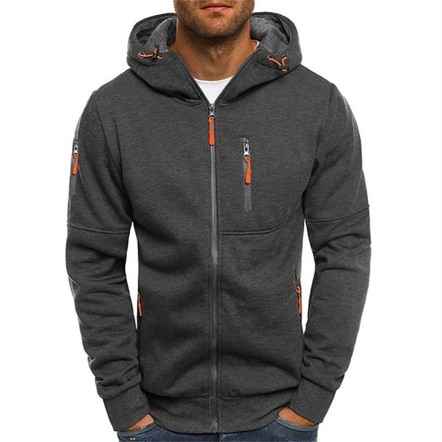 Felpa con cappuccio da uomo Jaron: comoda e versatile felpa con cappuccio in cotone dallo stile moderno