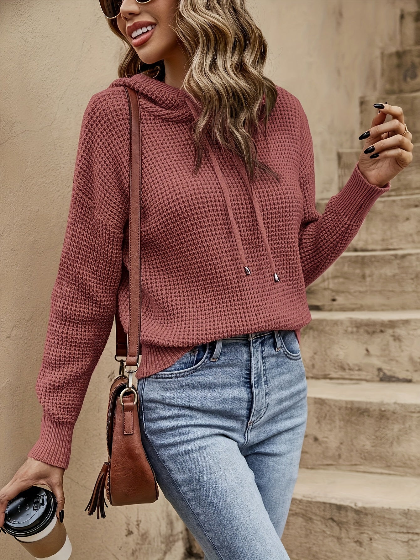 Hope Pull Femme – Pull à Capuche Décontracté Chic & Confortable pour Automne/Hiver Élégant