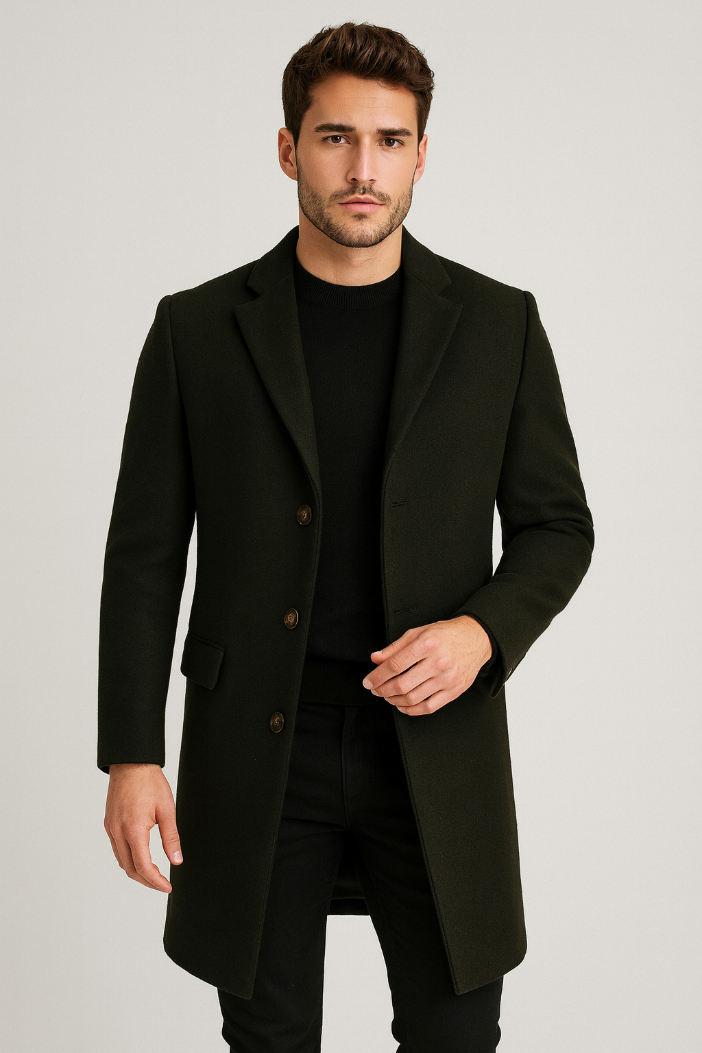 Renji Minimalist Men's Jacket – Modern Japanese Versatile All-Season Jacket