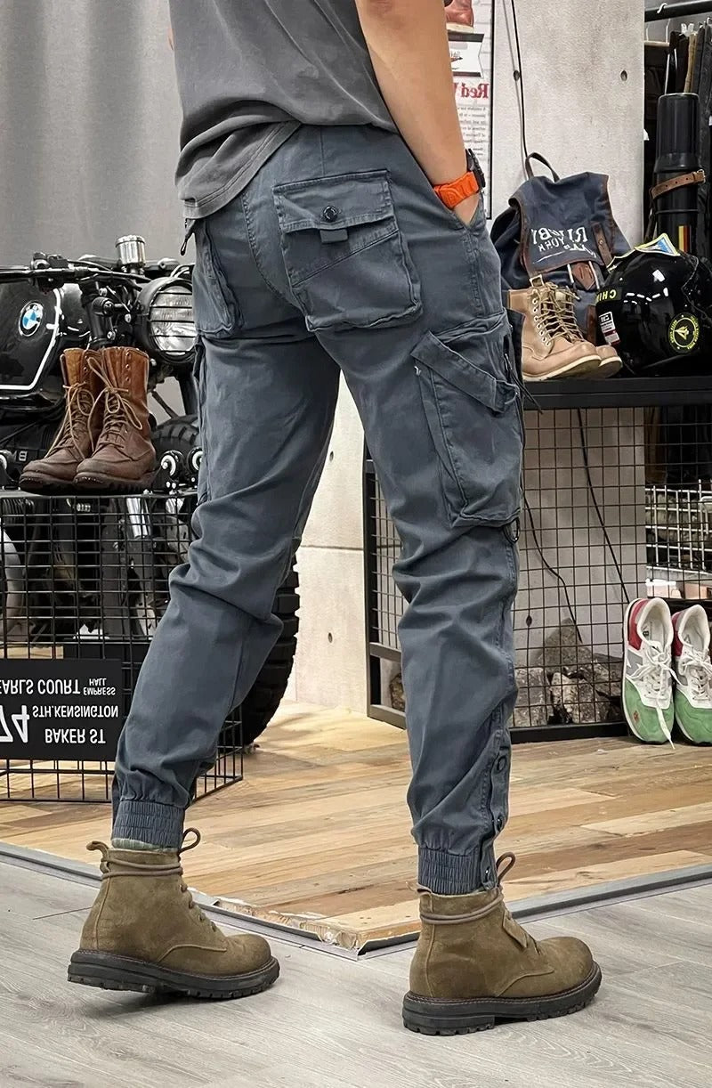 Pantaloni da uomo David - Pantaloni cargo elasticizzati con spandex comodo e versatile