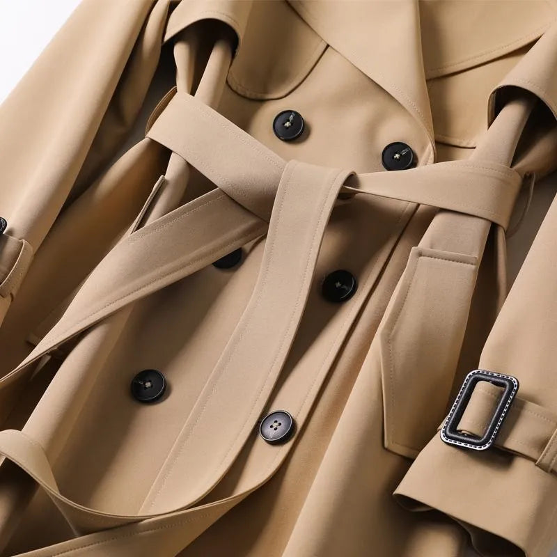 Trench elegante da donna Emilia - Cappotto lungo elegante e versatile per tutte le stagioni