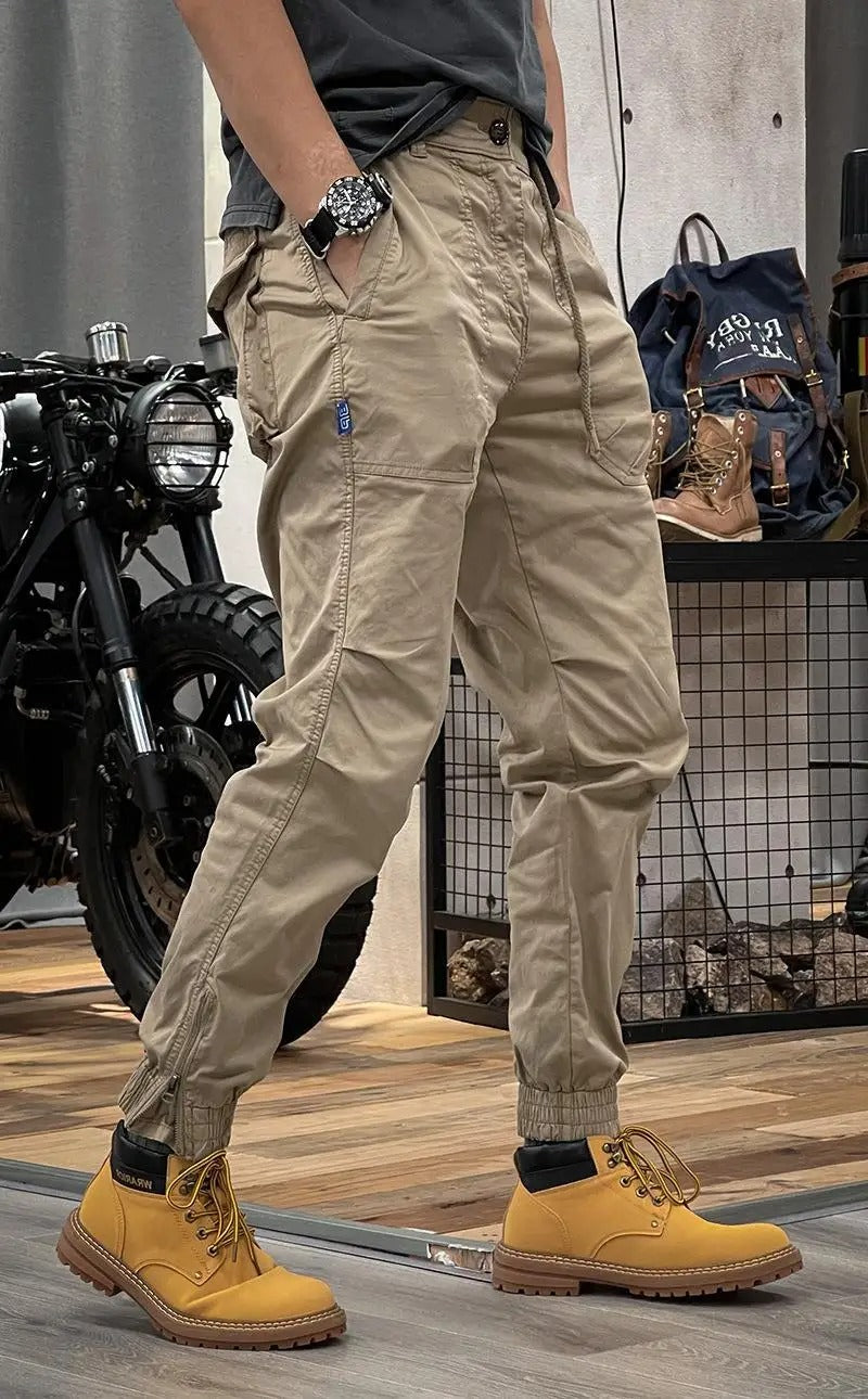 Pantaloni da uomo David - Pantaloni cargo elasticizzati con spandex comodo e versatile