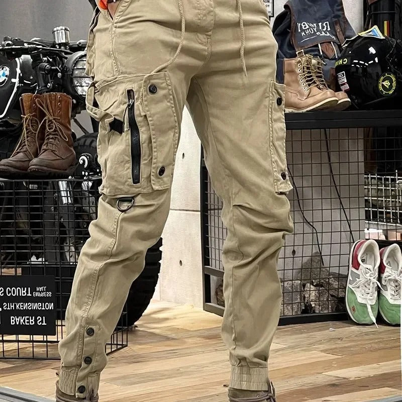 Pantaloni da uomo David - Pantaloni cargo elasticizzati con spandex comodo e versatile