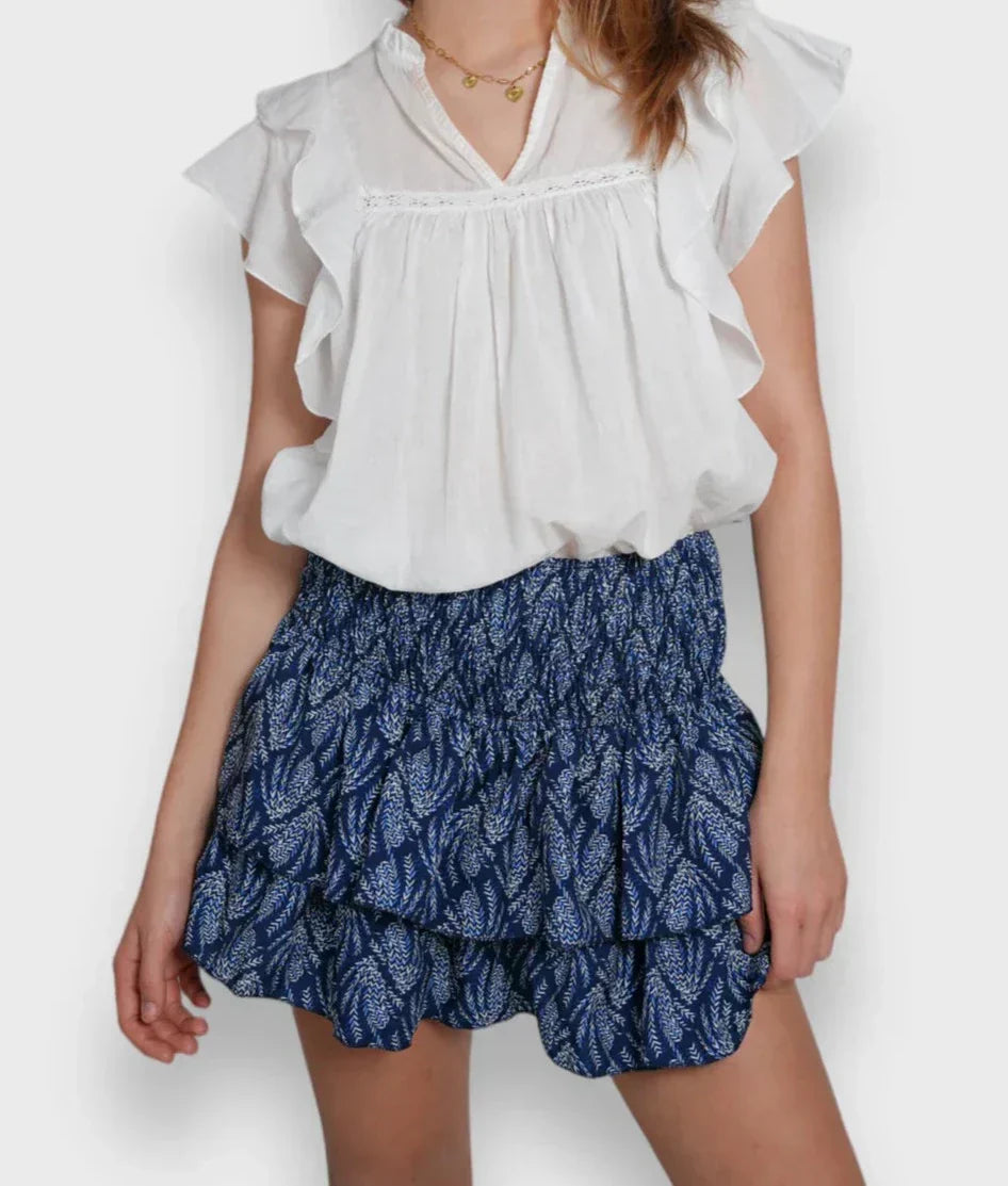 Gonna estiva da donna Avianna - Gonna con stampa floreale, pantaloncini interni e vestibilità comoda e ariosa