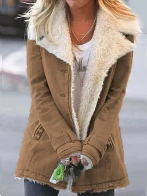 Nadine Manteau Femme Hiver – Manteau Thermique Imperméable & Coupe-Vent Léger et Chic