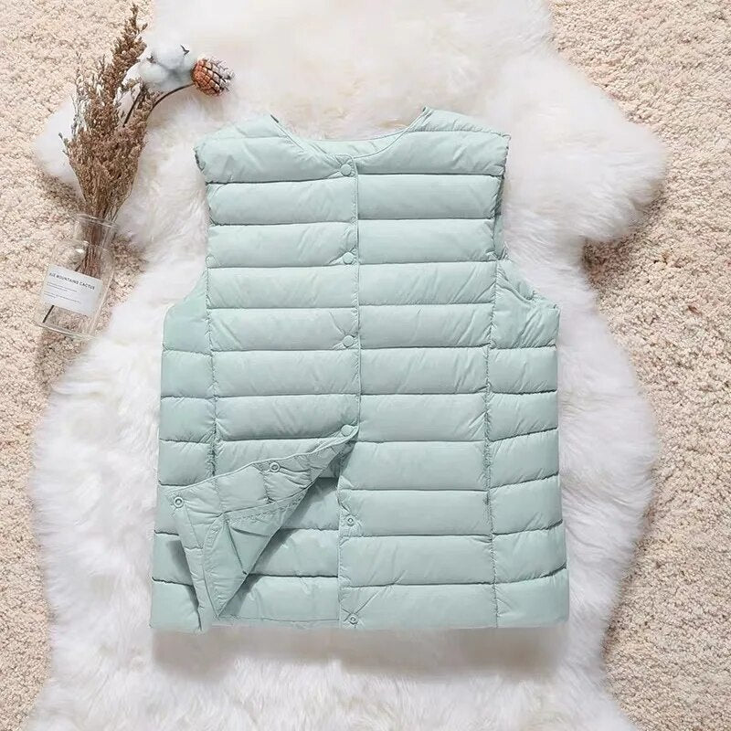 Zoe Femme Gilet Imperméable – Léger, Polyvalent & Élégant avec Poches Pratiques