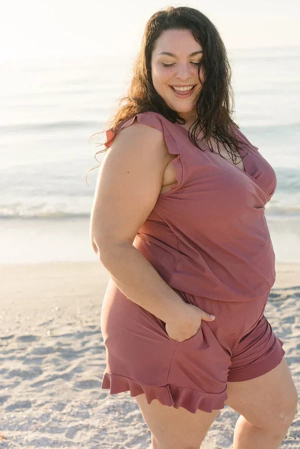 Costume da bagno modellante da donna Maryam - Costume da bagno con reggiseno integrato, leggero e traspirante