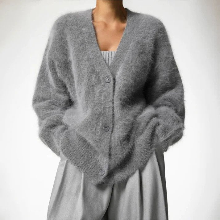 Gilet da donna Alianna - Comodo gilet in maglia a maniche lunghe, elegante e versatile