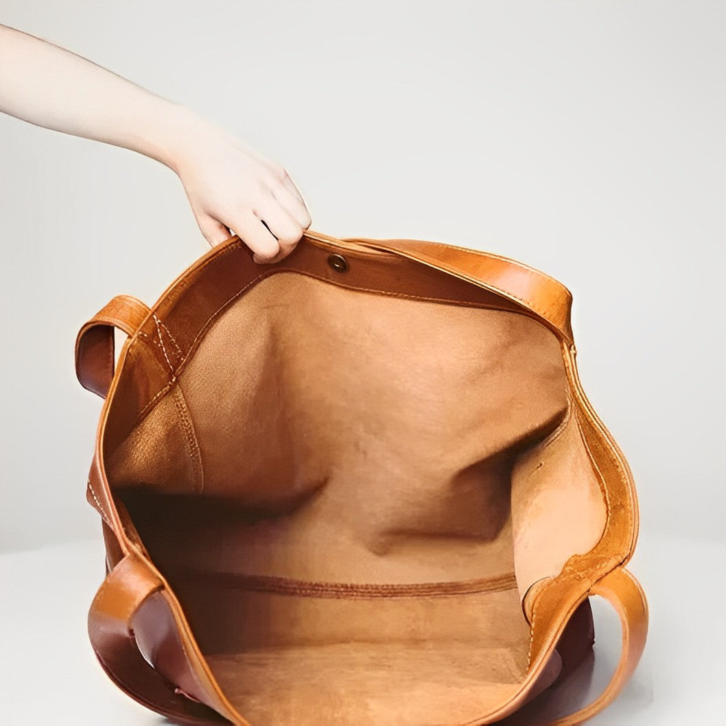 Borsa da donna Aurora - Elegante borsa a tracolla in vera pelle vintage