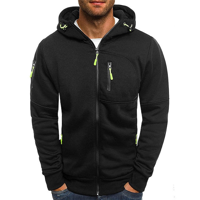 Felpa con cappuccio da uomo Jaron: comoda e versatile felpa con cappuccio in cotone dallo stile moderno