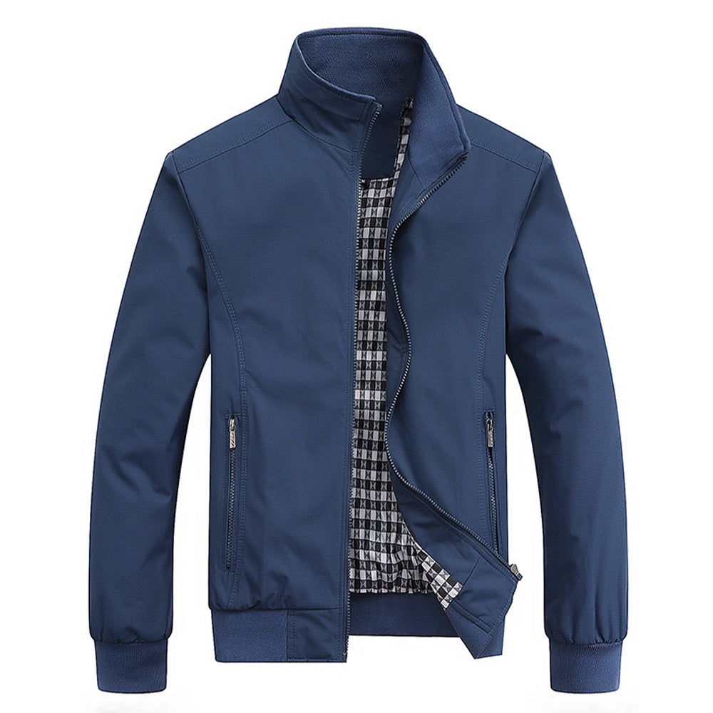 Scottie Veste Zippée Légère pour Homme – Manteau Décontracté Sportif à Col Montant pour Mi-Saison