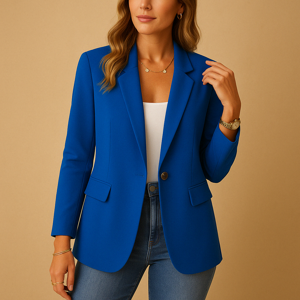 Blazer aderente da donna Kelly: giacca elegante con tessuto elasticizzato e taglio strutturato per un look chic