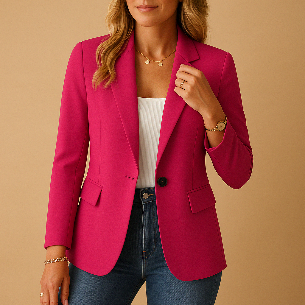 Blazer aderente da donna Kelly: giacca elegante con tessuto elasticizzato e taglio strutturato per un look chic