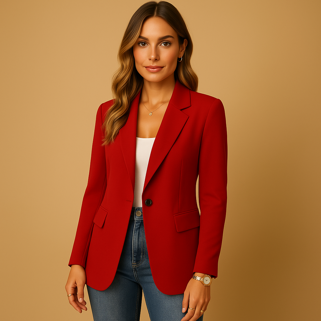 Blazer aderente da donna Kelly: giacca elegante con tessuto elasticizzato e taglio strutturato per un look chic