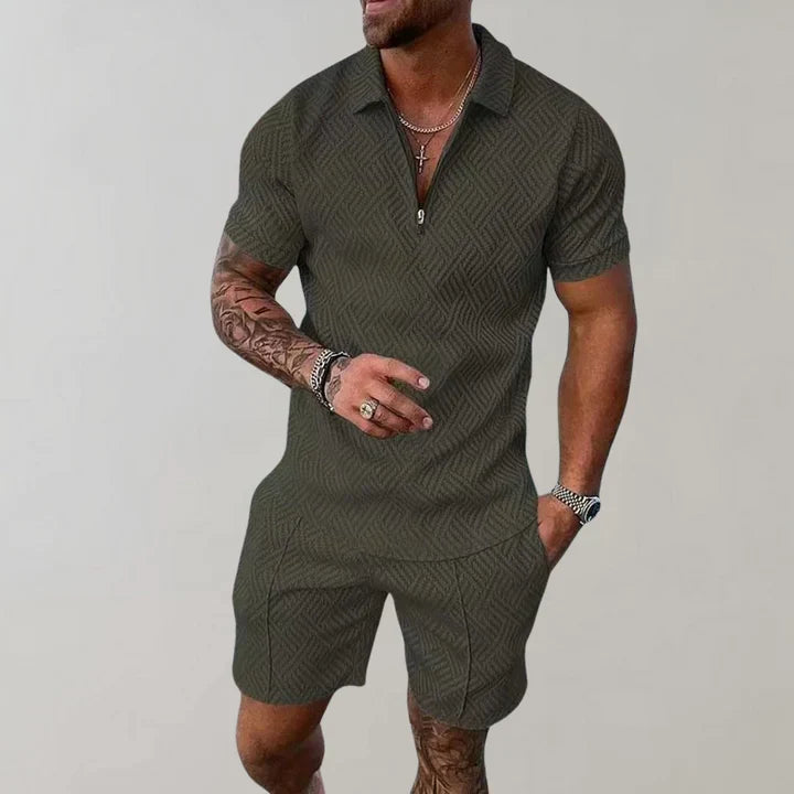 Completo estivo da uomo Oliver - Cotone e lino traspiranti, comfort leggero ed elegante