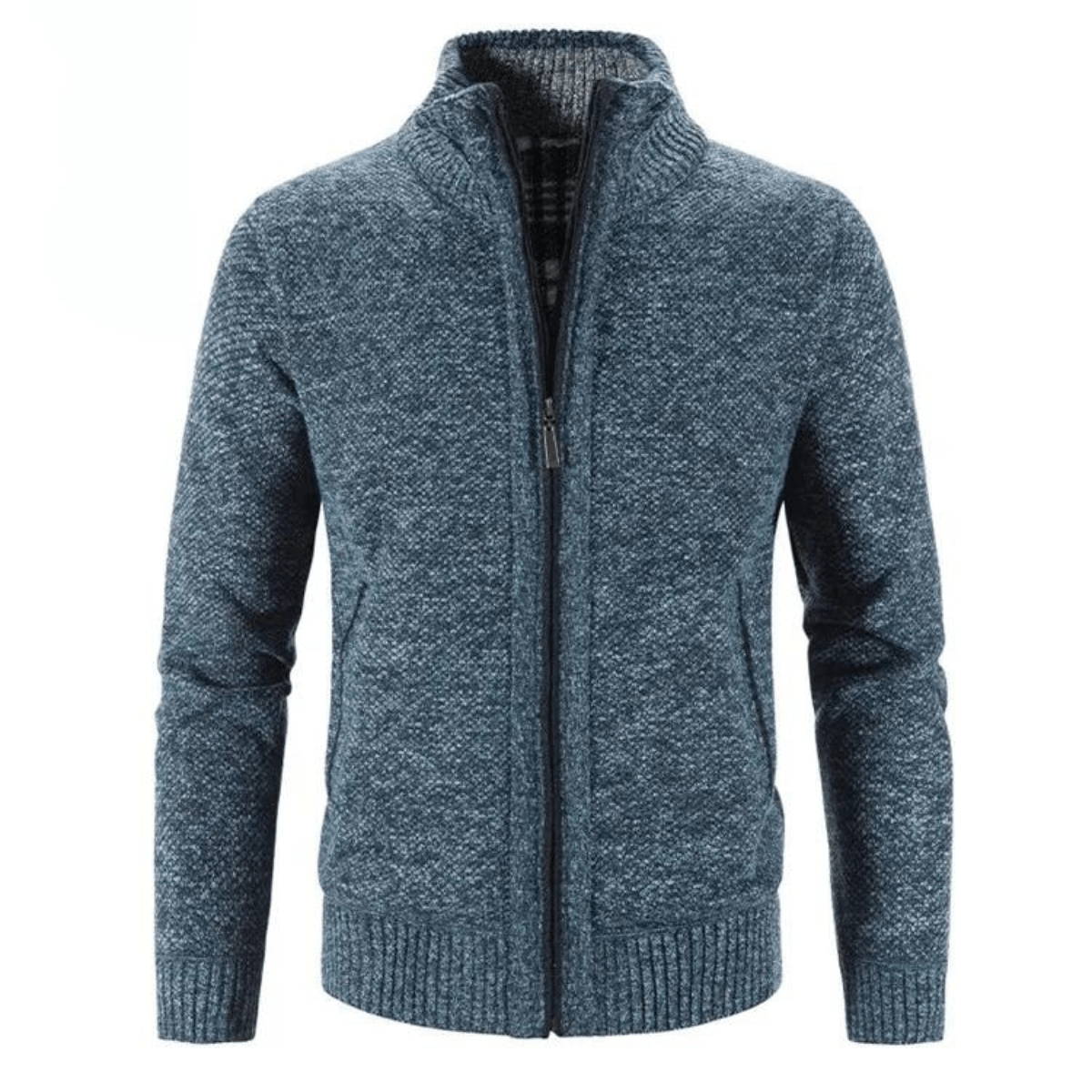Hayden Cardigan Homme Col Montant – Veste Tricot Élégante & Confortable pour Hiver
