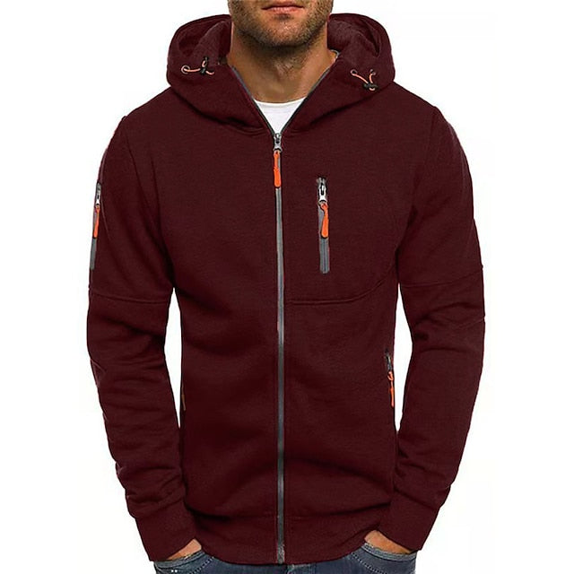 Felpa con cappuccio da uomo Jaron: comoda e versatile felpa con cappuccio in cotone dallo stile moderno