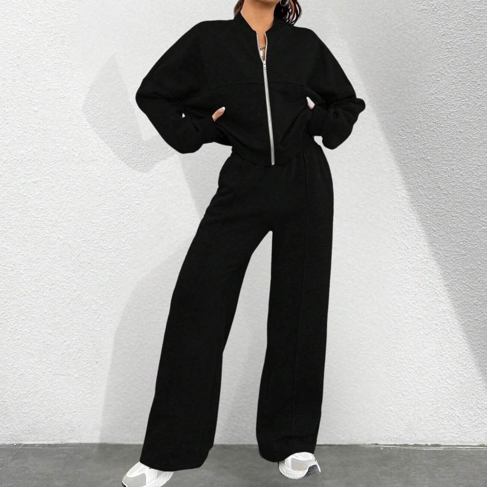 Madison Ensemble Loungewear Femme – Două piese moi cu croială lejeră și talie ajustabilă