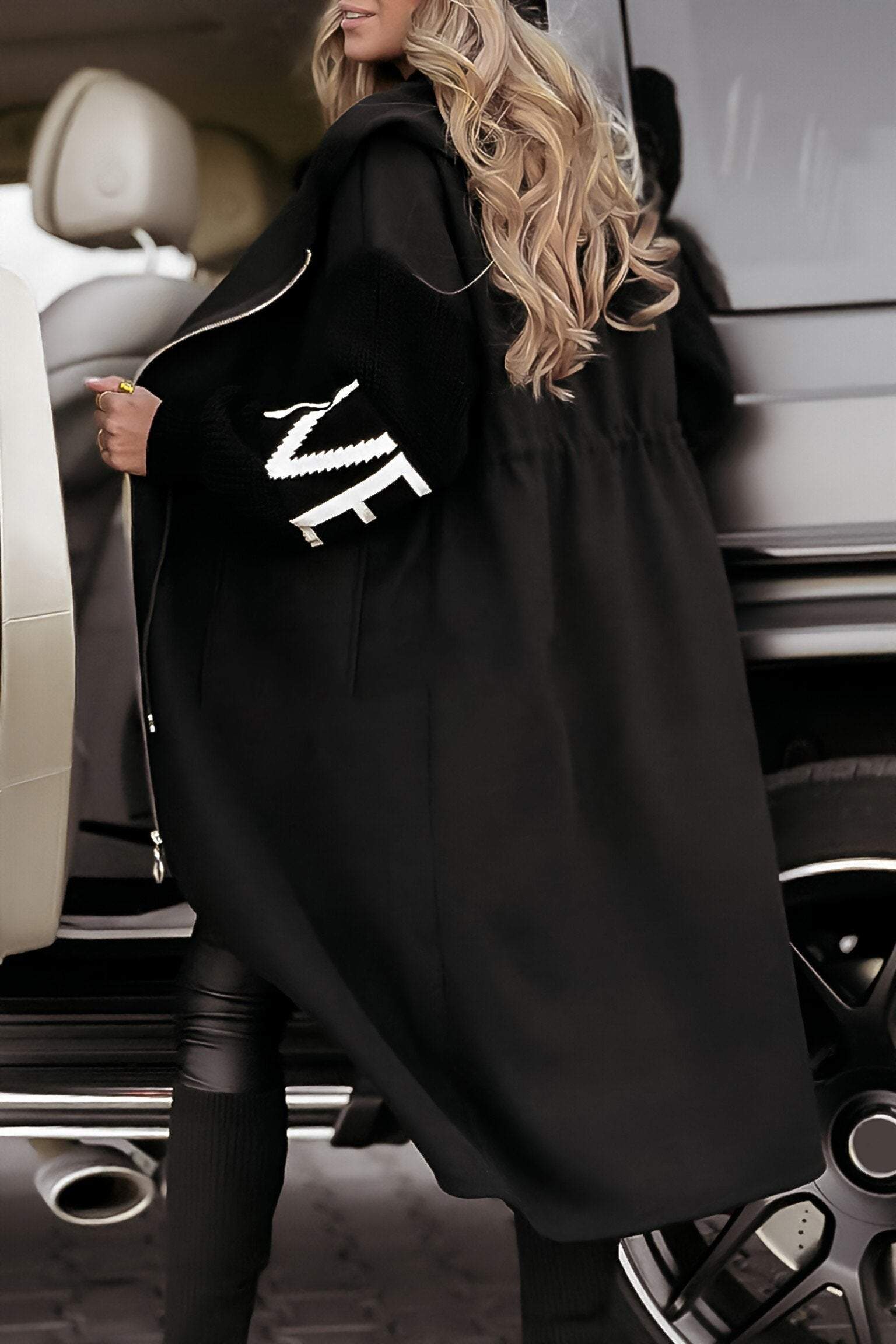 Adelaide Manteau Patchwork Femme – Veste Chaude et Stylée au Design Moderne et Élégant