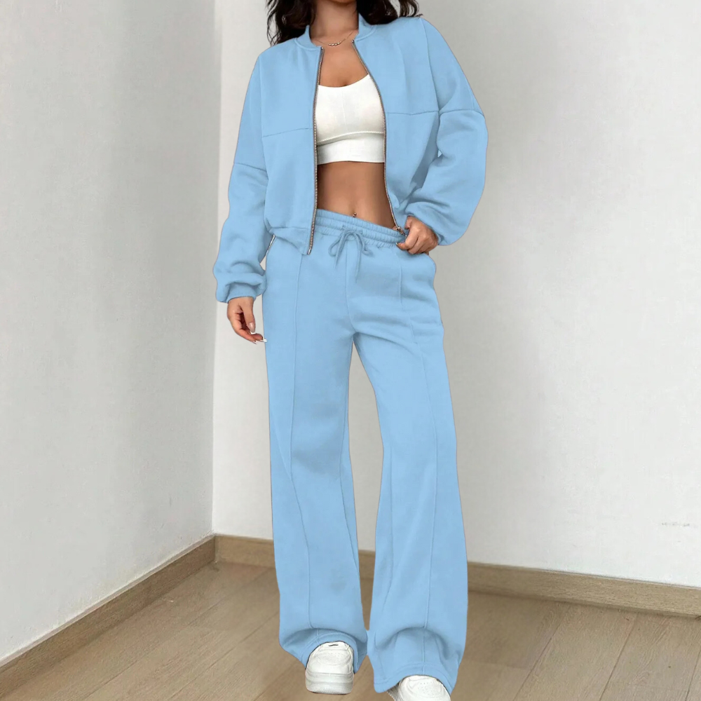 Madison Ensemble Loungewear Femme – Două piese moi cu croială lejeră și talie ajustabilă