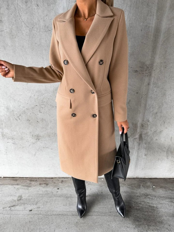 Laura Manteau Femme Long Hiver – Élégant, Chaud & Sophistiqué au Style Intemporel