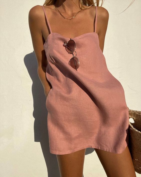 Liviana Elegant Slip Dress – Abito lungo e fluido in raso da donna con spalline sottili