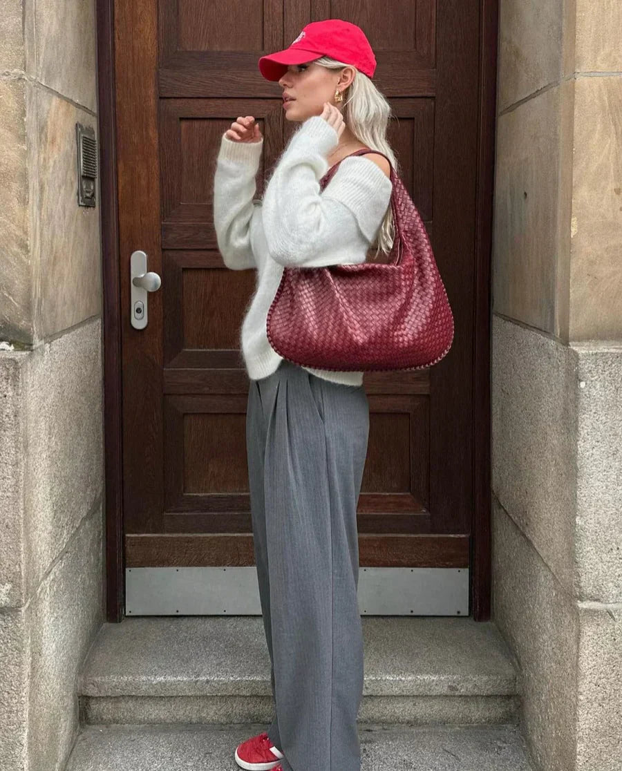Borsa Hobo da donna Louisa: elegante, spaziosa e dallo stile intrecciato senza tempo