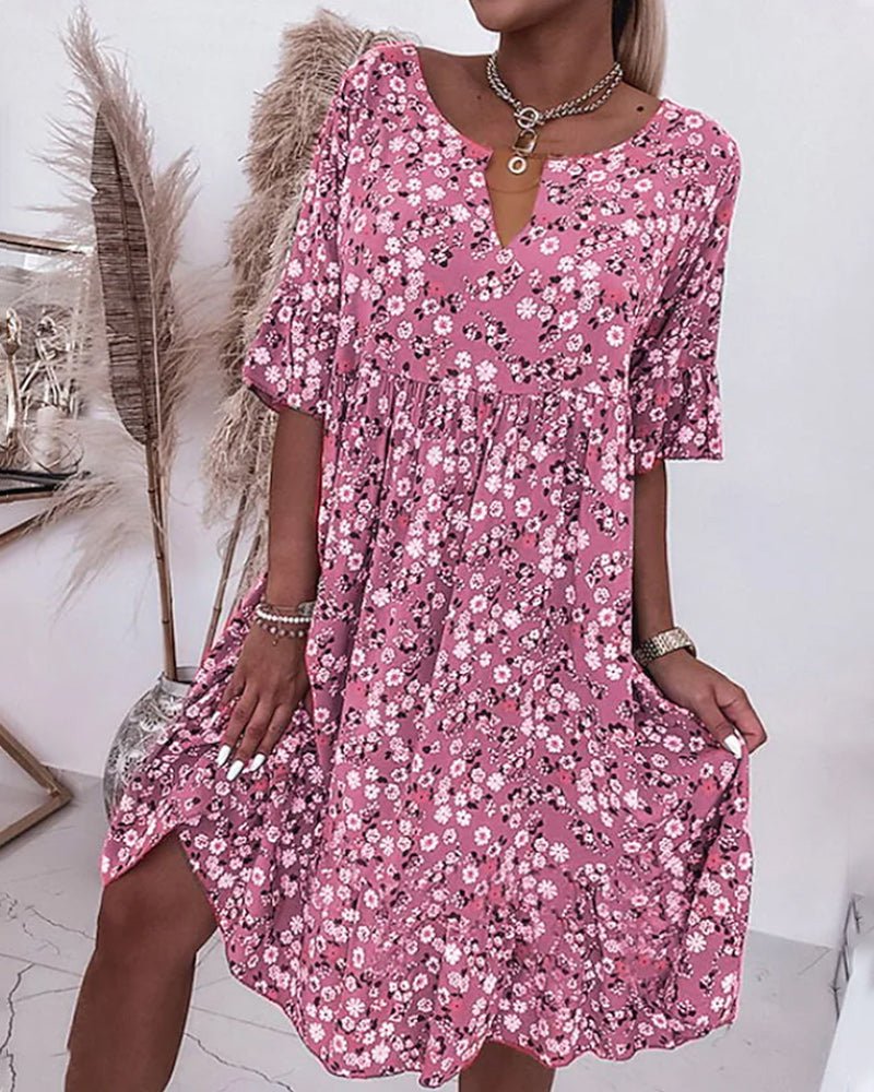 Abito estivo da donna Selina – Elegante abito floreale con taglio fluido e design romantico