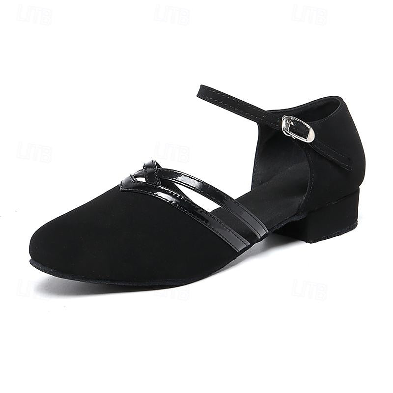 Zeline Chaussures de Danse Femme – Sandales Latin & Ballroom Confortables avec Talon Stable