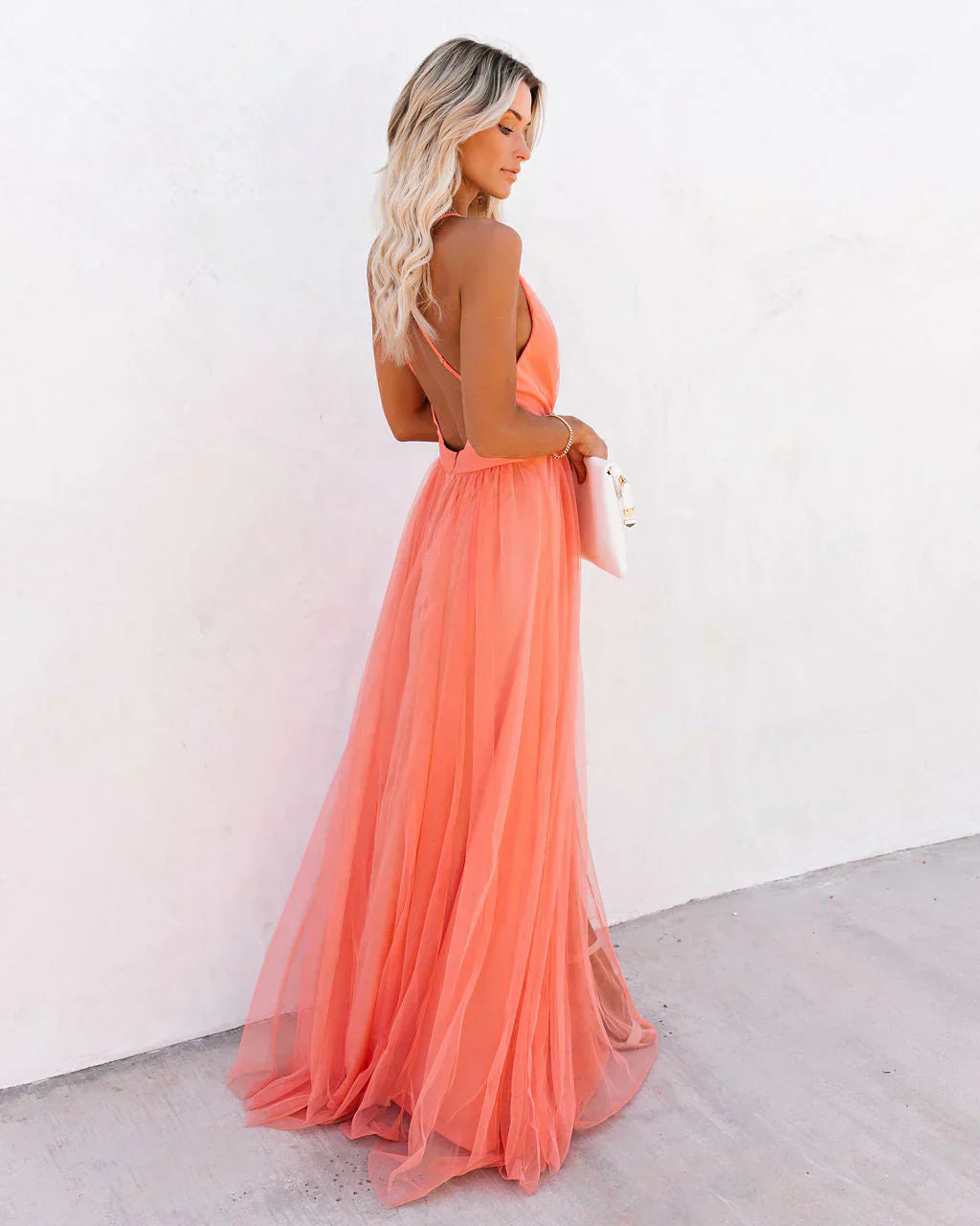 Amelia Robe Longue Élégante Femme – Robe Maxi Chic avec Coupe Fluide et Détails Raffinés