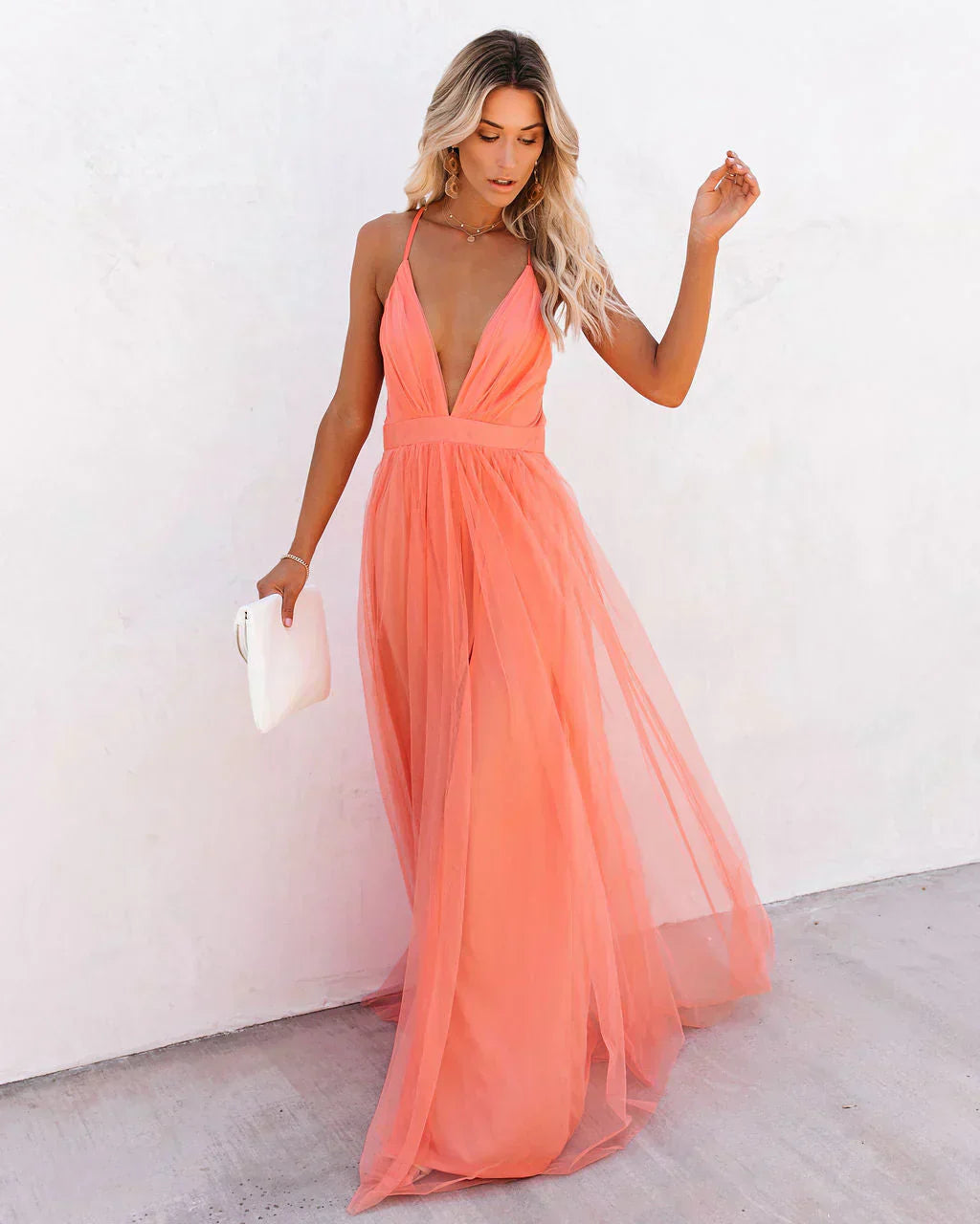 Amelia Robe Longue Élégante Femme – Robe Maxi Chic avec Coupe Fluide et Détails Raffinés