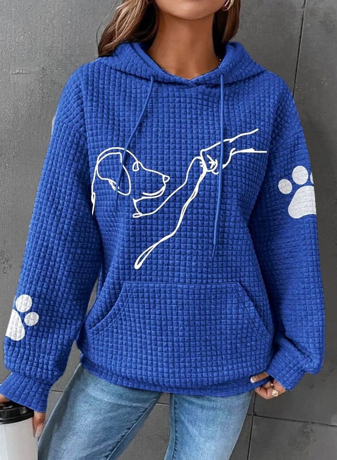 Felpa da donna Lina: comoda e calda felpa con cappuccio dallo stile casual