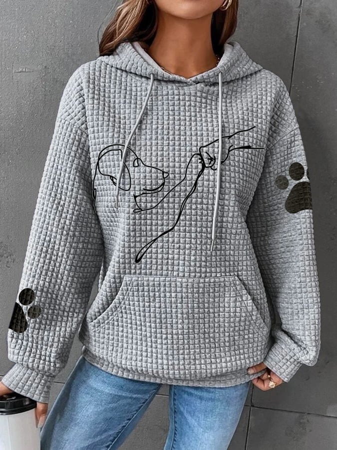 Felpa da donna Lina: comoda e calda felpa con cappuccio dallo stile casual