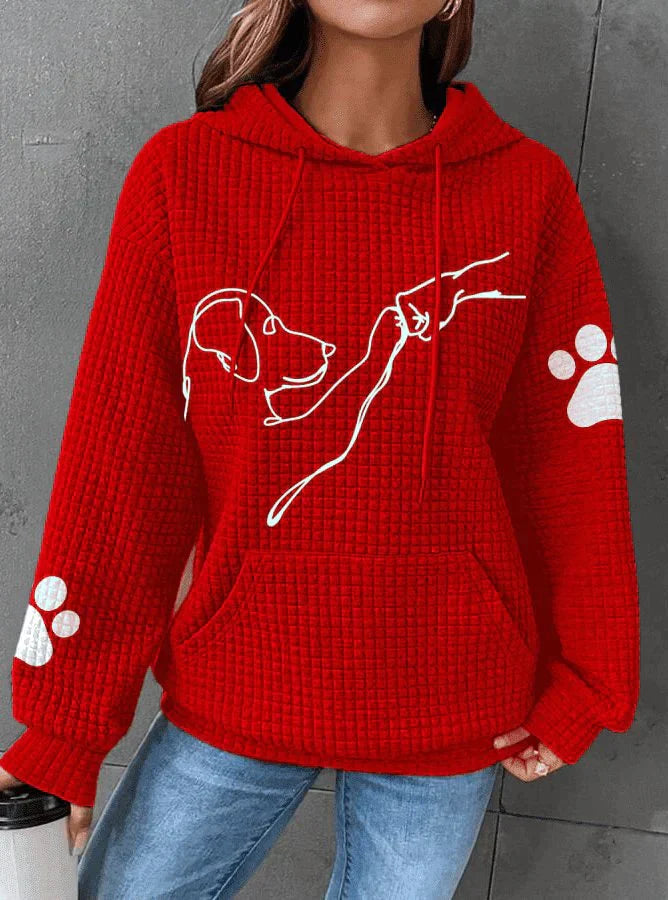 Felpa da donna Lina: comoda e calda felpa con cappuccio dallo stile casual