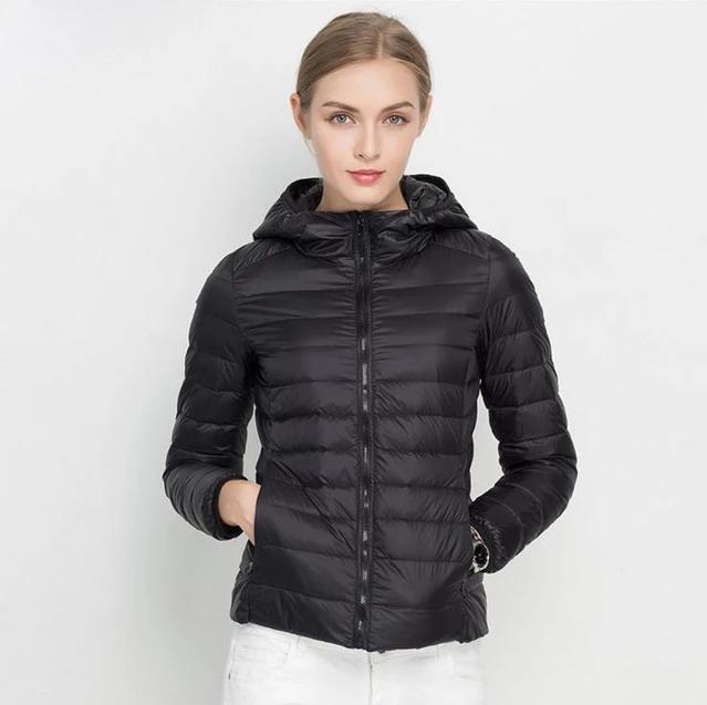 Autumn Doudoune Femme Légère – Veste Mi-Saison avec Capuche & Confort Quotidien