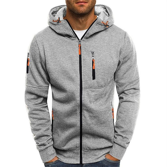 Felpa con cappuccio da uomo Jaron: comoda e versatile felpa con cappuccio in cotone dallo stile moderno