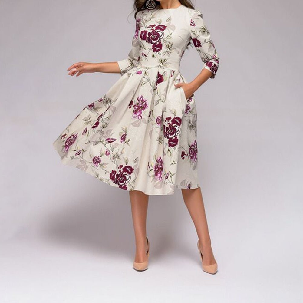 Abito da sera da donna Maia - Elegante abito in raso con taglio lusinghiero per le occasioni festive