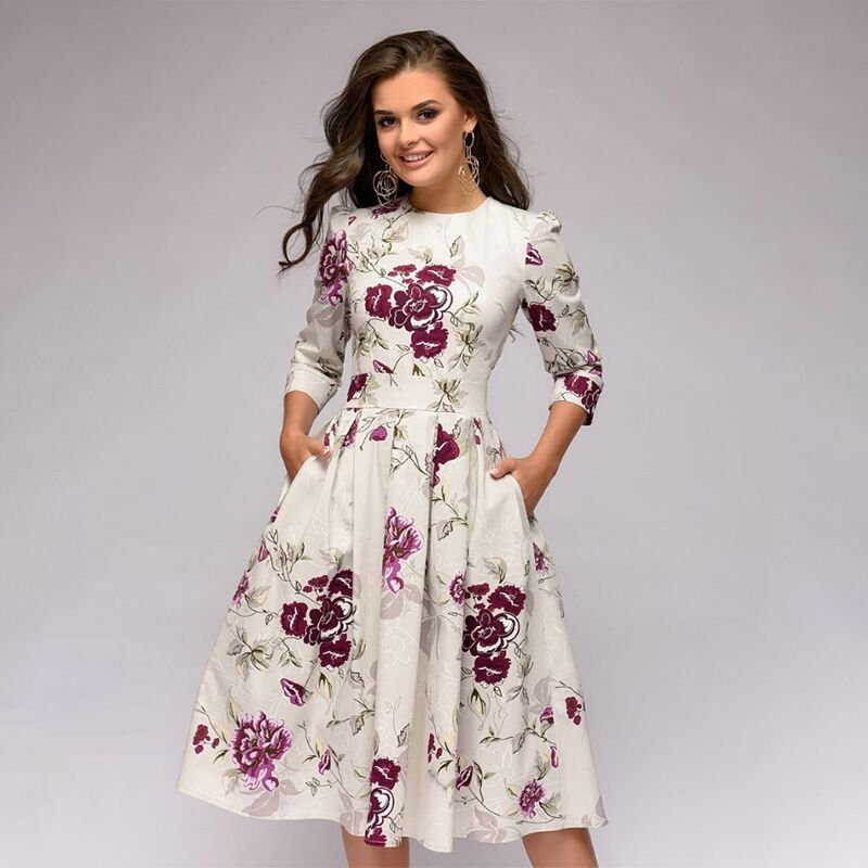 Abito da sera da donna Maia - Elegante abito in raso con taglio lusinghiero per le occasioni festive