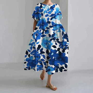 Abito da donna Zara: elegante stampa floreale, traspirante e confortevole, vestibilità comoda