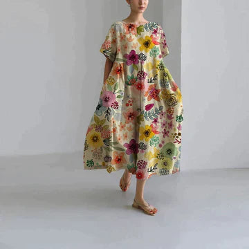 Abito da donna Zara: elegante stampa floreale, traspirante e confortevole, vestibilità comoda