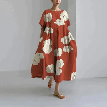 Abito da donna Zara: elegante stampa floreale, traspirante e confortevole, vestibilità comoda
