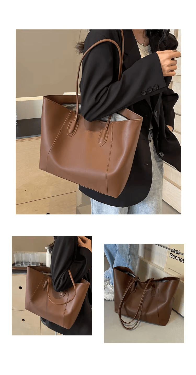 Jivika Sac à Main Femme – Grand Fourre-Tout en Simili Cuir avec Compartiment Spacieux & Poches Intérieures