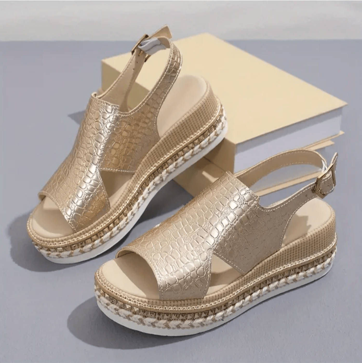 Sandali da donna Meena: comode espadrillas con cinturino regolabile e suola stabile
