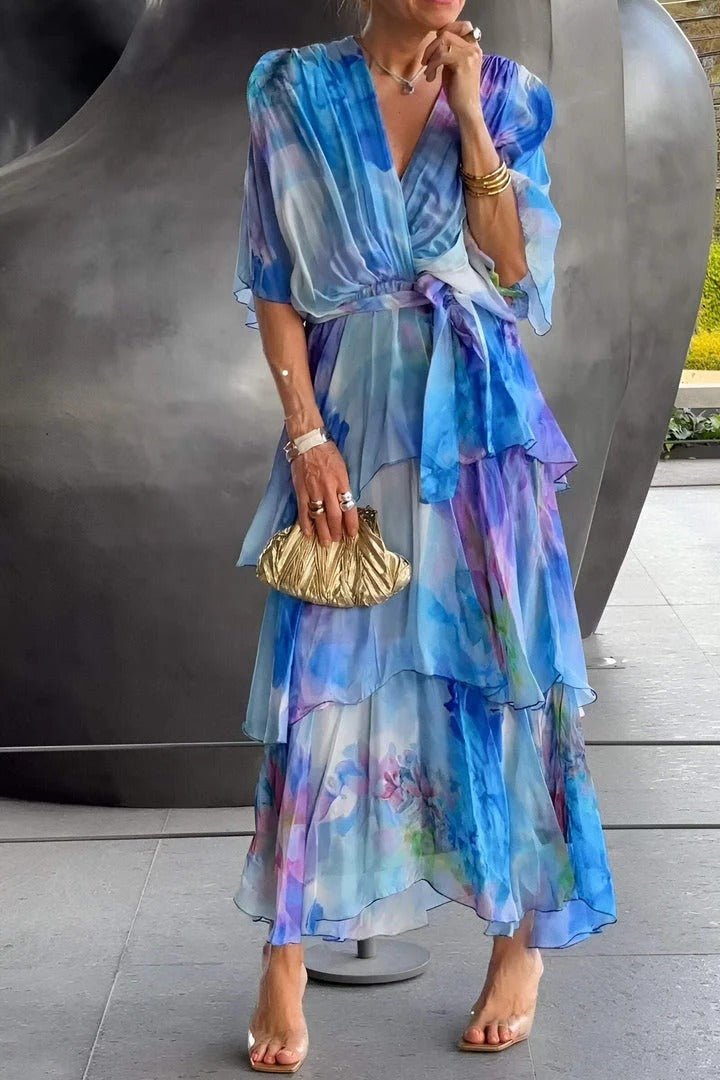 Anya Robe Maxi Femme – Robe Longue Élégante & Fluide pour Été, Chic & Confort au Quotidien